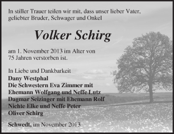 Traueranzeige von Klaus Jasnoch von Märkische Oderzeitung