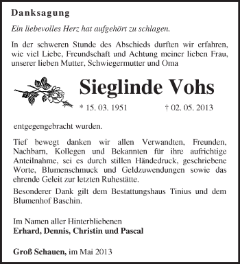 Traueranzeige von Erwin Thieme von Märkische Oderzeitung