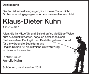 Traueranzeige von Klaus-Dieter Kuhn von Märkische Oderzeitung