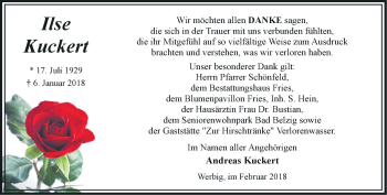 Traueranzeige von Andreas Kuckert von Märkische Oderzeitung