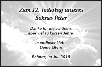 Traueranzeige von Peter  von Märkische Oderzeitung