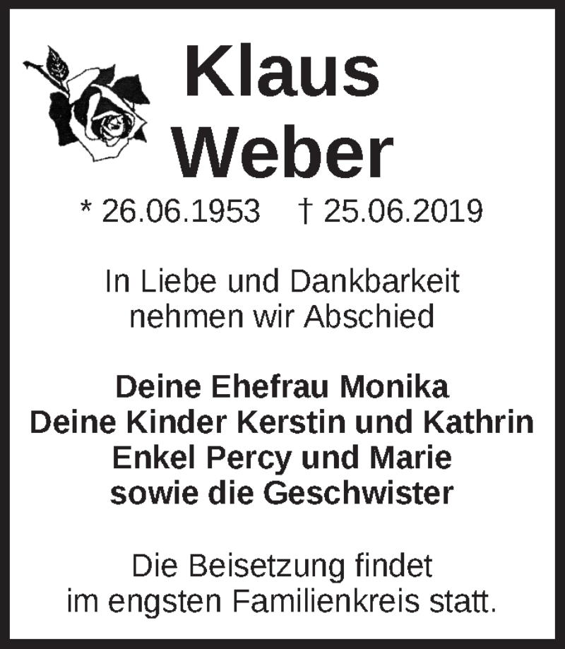 Traueranzeigen Von Klaus Weber | Märkische Onlinezeitung Trauerportal