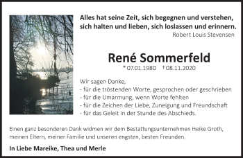 Traueranzeige von René Sommerfeld von Märkische Oderzeitung