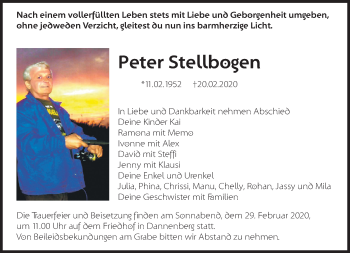 Traueranzeige von Peter Stellbogen von Märkische Oderzeitung