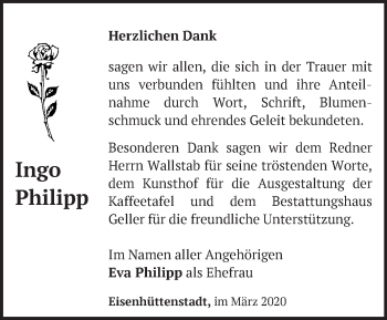Traueranzeige von Ingo Philipp von Märkische Oderzeitung