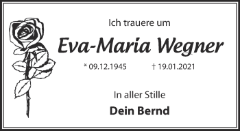 Traueranzeige von Eva-Maria Wegner von Märkische Oderzeitung