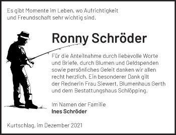 Traueranzeige von Ronny Schröder von Märkische Oderzeitung