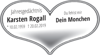 Traueranzeige von Karsten Rogall von Märkische Oderzeitung