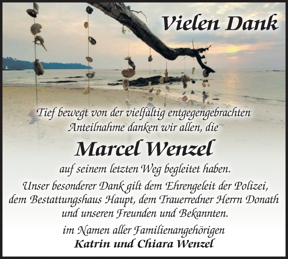  Traueranzeige für Marcel Wenzel vom 04.11.2023 aus Märkische Oderzeitung