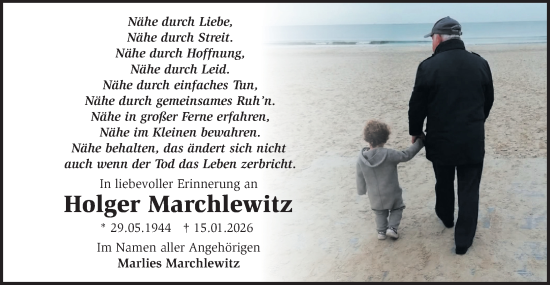 Traueranzeige von Holger Marchlewitz von MO Uckerm.-Anz.